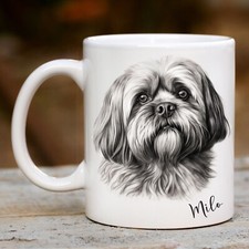 Personalised Pet Dog Mug Lhasa Apso , Ideal Gift Present