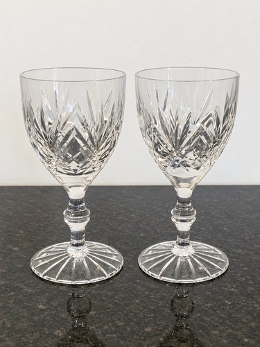Cut crystal wine glasses - cut,