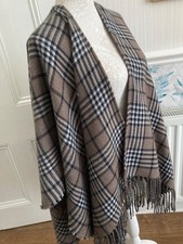 Fawn Tartan Check CAPE