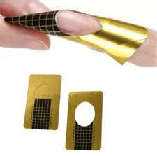 Gold Nail Forms Nail Self Adhesive Extension Tip Sculpting Guide Acrylic UV Gel