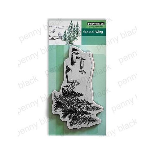 Penny black cling rubber - cling,