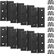 8 PCS 75mm Black Door Hinges 3