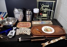 large lot vintage kitchen