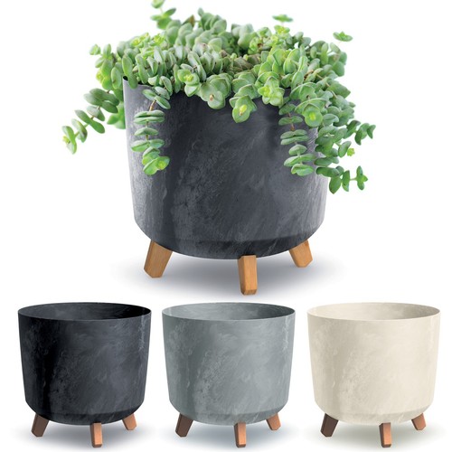 Large round concrete look - large,