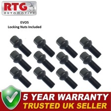 12x Bolts Black + 4x EVO5