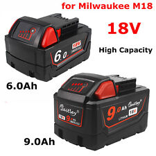 18V 6Ah 9A Battery for Milwaukee M18 Li-Ion XC Extended Capacity 48-11-1860 1890