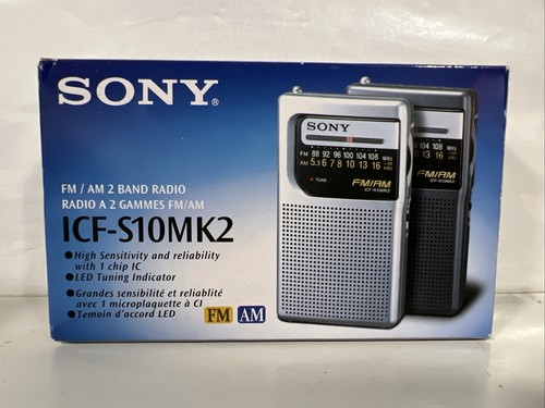 Sony icf s10 portable pocket - sony,