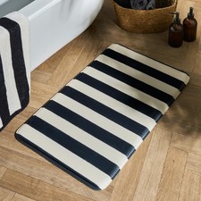 Stripes Foam Bath Mat Quick Dry Non-Slip Bathroom Shower Rug