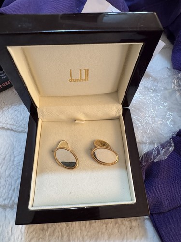 Dunhill oval chain - oval, cufflinks