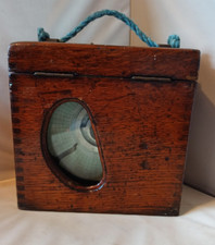 Vintage racing Pigeon Clock Timer in Wooden Case - TOULET EXCELSIOR  - Untested