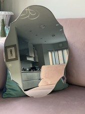 Frameless Wall Mirror Vintage Oval Shape