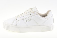 FILA Panache Low GS White 3CM01221-101 Junior Unisex Trainers Size UK 4