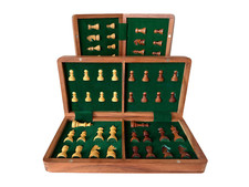 14 inch (35x35 cm) Handmade Magnetic Wooden Chess Set With Storage
