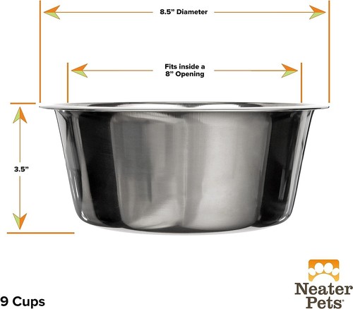 Stainless steel dog cat - stainless, bowls