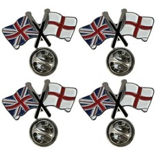 4 x Union Jack & England Flag