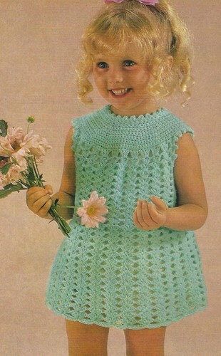Girls lace crochet dress - girls,