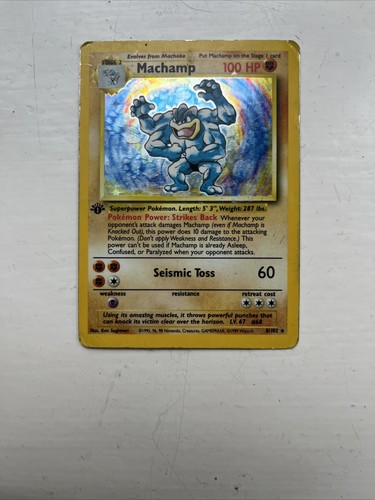 Pokémon tcg machamp base - pokémon, set