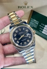 rolex datejust ii 41mm Bi Metal Model - 116333 Black Arabic Dial- Box & Papers