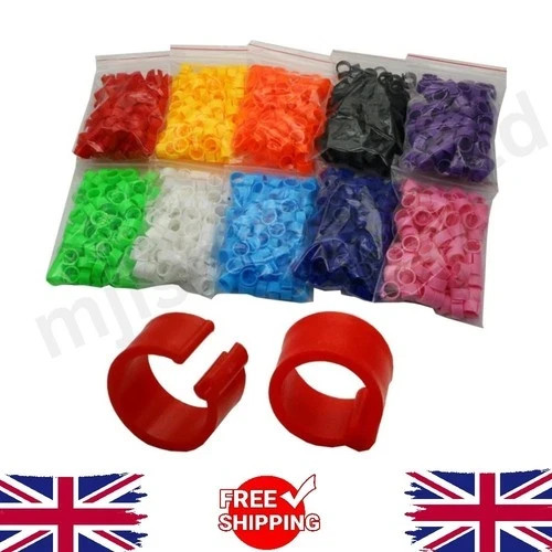 100pcs 8mm bird leg rings - 100pcs,