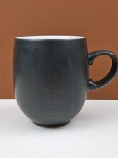 DENBY JET MATTE BLACK  coffee beaker large curved mug