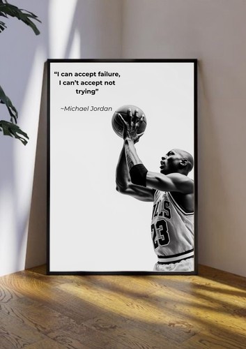 Michael jordan quote wall art - wall,