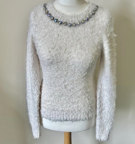 Ladies fluffy off white - ladies,