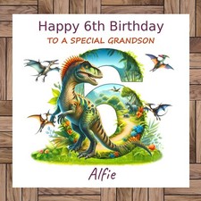 Personalised Dinosaur 6th
