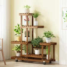 5 Tier Plant Stand Pine Wood