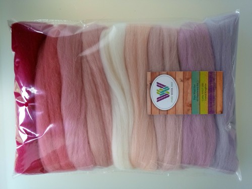 Pink set pure - pink, merino