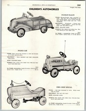 1949 PAPER AD Pedal Car