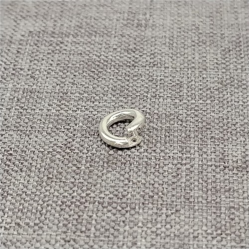 Sterling silver lock jump - silver,