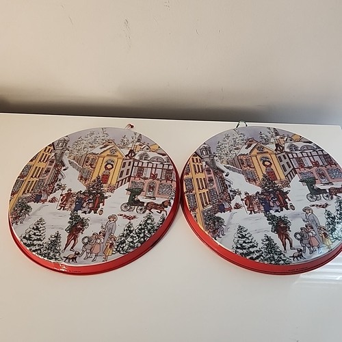 Vtg set christmas winter - of,