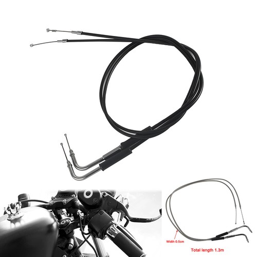 Black throttle cable wires - black,