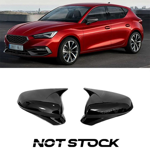 Gloss black wing mirror - gloss, caps