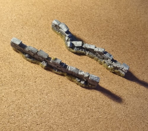 2x Stone Wall Wargaming