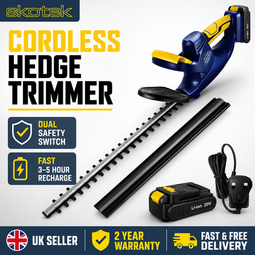 Skotek cordless hedge trimmer - hedge,