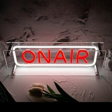 Red ON AIR Neon Sign USB LED