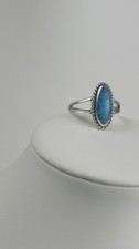 Sterling Silver Blue Opal Ring