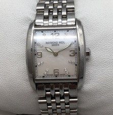 Raymond Weil Don Giovanni Watch Womens 23mm Diamond Swiss 5976 New Battery 5.75"