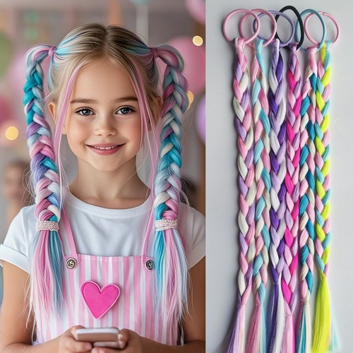 6pcs kids ponytail - 6pcs, hair