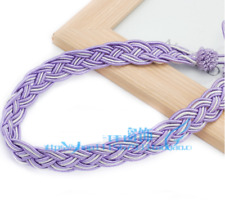 2 PCS Braided Satin Rope Curtain Tie Backs -Tiebacks Holdbacks Curtain & Voile