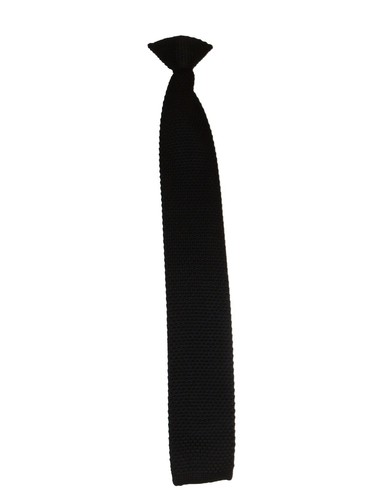 Black knitted kids - on, tie