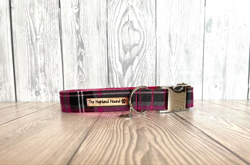Raspberry tartan soft - raspberry,