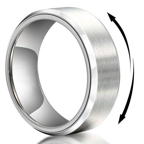 8mm stainless steel - steel, mens