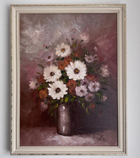 Vintage large oil painting