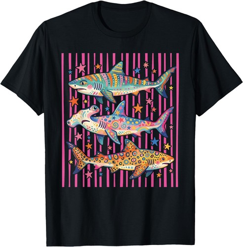 Preppy striped shark aesthetic - preppy,