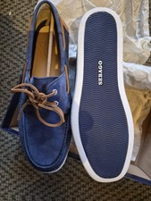Sebago Blue And Tan Suede Deck