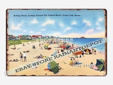 tin sign 1930s-40s Bathing