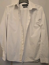 Mens White Shirt Primark Size Small 15 Inch Neck 36 Inch Chest Long Sleeve
