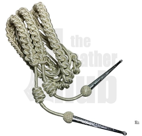 Ceremonial silver aiguillette - ceremonial,
